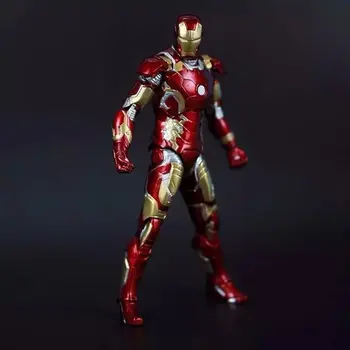Gratis Verzending Marvel Iron Man 3 Action Figure Superheld Iron Man Tonny Mark 42 Mark 43 PVC Figure Toy 18 cm Chritmas Gift