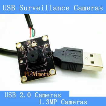 Vierkante bewakingscamera's HD 1.3 megapixel camera module USB2.0