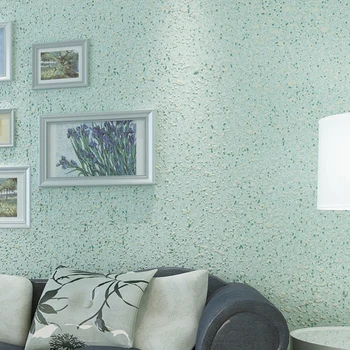 Mediterrane Stijl Effen Kleur Muur Papierrol Non-woven Stroomden Wallpapers Decor Behang Voor Woonkamer Slaapkamer Muren