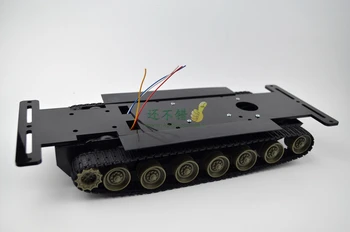 DIY 125 Licht schokabsorptie Plastic Tank Chassis met Rubber Crawler riem Rupsvoertuig