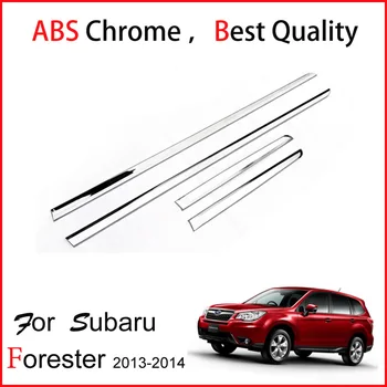 Voor Subaru Forester 2013 ABS chrome body side molding/deur moulding trim, TOP kwaliteit, supply door ISO9001 geweldig fabriek