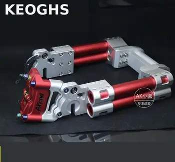 Keoghs motorfiets achter swing arm/platte vork cnc aluminium met beugel voor honda yamaha scooter vuil pit bike wijzigen