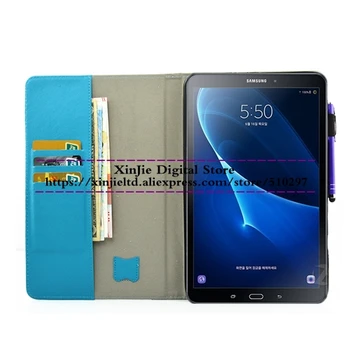 Stand tablet case voor fundas samsung galaxy tab a 10.1 2016 t580 t585c cover voor samsung t580n sm-t585 case cover
