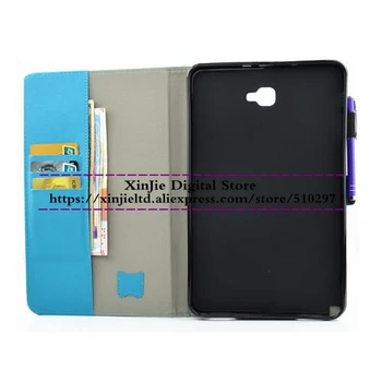 Stand tablet case voor fundas samsung galaxy tab a 10.1 2016 t580 t585c cover voor samsung t580n sm-t585 case cover