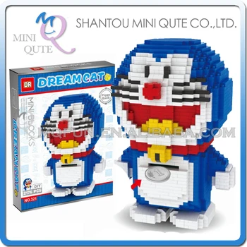 Mini Qute DR. STER Kawaii Anime cartoon Doraemon spaarpot plastic bouwstenen cijfers model kids educatief speelgoed