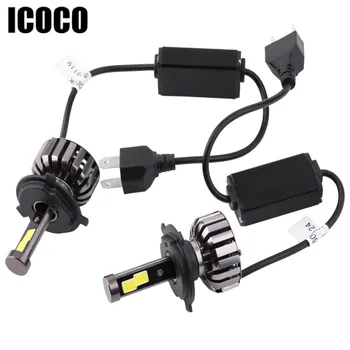 ICOCO N7 H4 H7 LED 12 V Auto Koplamp Kit Led-lampen 80 W H8/H9/H11 H13/9004/9005/9006/9007 6000 K 8000LM H4 Led-lampen Auto-Styling