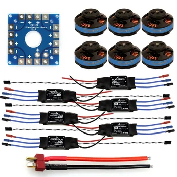 Assembled Kit 40A ESC Controller Tarot 320KV Motor Connection Board Wire for 8-Axis Drone Multi Rotor Hexacopter