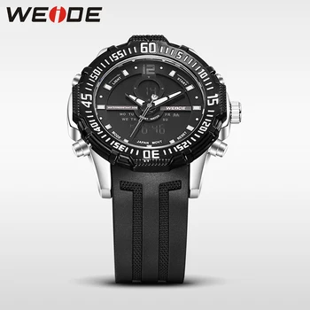 Weide Luxe Merk Mode Heren Sporthorloge Mannen Waterdichte Multifunctionele Quartz Digitale LED Militar Horloge relogio masculino