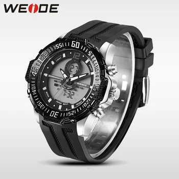 Weide Luxe Merk Mode Heren Sporthorloge Mannen Waterdichte Multifunctionele Quartz Digitale LED Militar Horloge relogio masculino