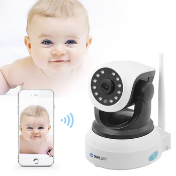 Sunluxy ip camera wifi draadloze bewakingscamera babyfoon 720 p onvif ir-cut p2p nachtzicht cctv camera