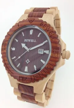 Relojes luxe merk bewell hout horloge heren hout horloge