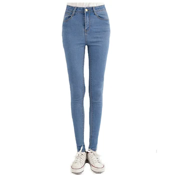 IMC Vrouw nieuwe mode merk vrouwen skinny potlood jeans denim elastische broek wassen kleur goede kwaliteit vrouw casual jean broek