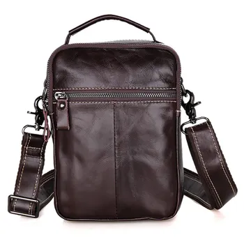 Koeienhuid! handtassen & Crossbody Voor mannen Lederen Tas Business Bakken Schoudertas Zwart/Koffie Man Messenger Bags