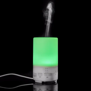 Sensky 50 ml led warm nachtlampje usb mini olie ultrasone luchtbevochtiger geurverspreider luchtreiniger aromatherapie