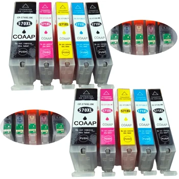 10 compatibel canon pgi-570xl cli-571xl inktcartridge voor pixma mg5750 mg6800 mg6850 mg7750 mg7751 mg7752 mg7753 printer
