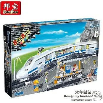 Bouwsteen set compatibel met lego nieuwe stad belangrijkste trein station 3d bouw baksteen educatief hobby speelgoed voor kids