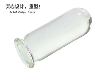 6.1 cm diameter super enorme glazen butt plug Cilindrische glas anaalplug prostaat massage dilatador anale expander sex producten speelgoed