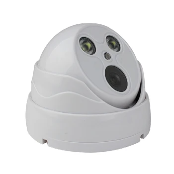 POE Audio 1080 P plastic indoor halfrond infrarood IP camera Onvif H.265 P2P security monitoring netwerk