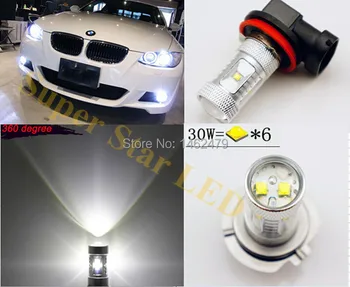 H8 H11 6000 K Geen Fout LED Mistlamp DRL Lamp Voor BMW 3/5-Serie 328i 335i E39 525 530 535 540 E46 E60 E61 E92 E93 F10 X3 F25
