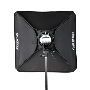 Godox opvouwbare 60x60 cm 24 "x 24" bowen mount handy speedlite softbox met grid met draagtas tas voor ad600b ad600bm outdoor flash