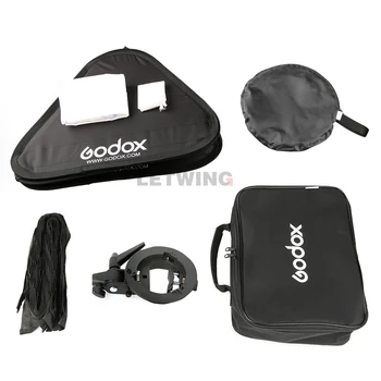 Godox opvouwbare 60x60 cm 24 "x 24" bowen mount handy speedlite softbox met grid met draagtas tas voor ad600b ad600bm outdoor flash