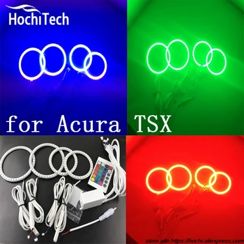 Uitstekende RGB LED colorshift koplamp halo angel demon eyes kit voor Acura TSX 2009 2010 2011 2012