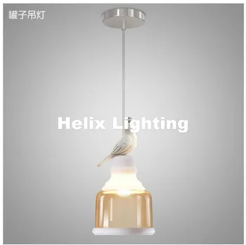 1l vogel nordic vintage retro hanglampen e27 led lamp hars vogelkooi lampenkap verlichting opknoping lichtpunt free verzending