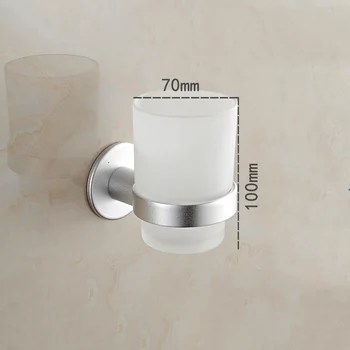 Wandmontage badkamer plank metalen zeephouder + zeepbakje vloeibare zeepdispenser + fles bekerhouder porte savon salle de bain