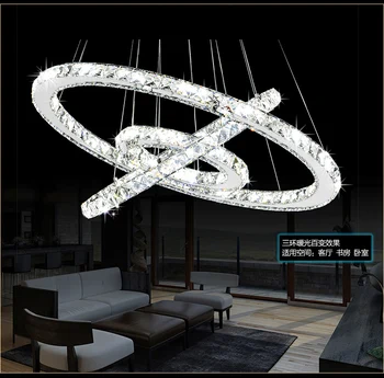 Moderne led crystal hanglampen woonkamer slaapkamer lampen cristal lustre verlichting hanger thuis verlichtingsarmaturen wpl222