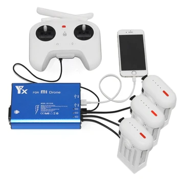 Nieuwe xiaomi mi drone rc quadcopter onderdelen 3 in 1 batterij en zender oplader voor rc model drone