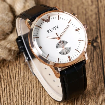 Splendid Horloge Mannen Lederen Band Heren Polshorloge Mannelijke Klok Casual zakenlieden Quartz Horloges relogio masculino W22080