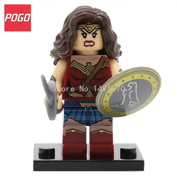 Pogo wonder vrouw xinh 222 enkele koop super hero batman vs superman bouwstenen sets model bricks speelgoed