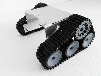 NIEUWE ROT-4 metalen robot tank chassis platform DIY kit cawler voor arduino