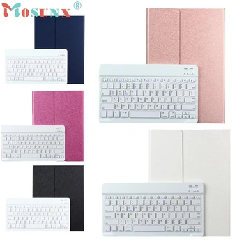 Mooie gitf nieuwe aluminium bluetooth keyboard folio leather case cover voor ipad pro 9.7 inch gratis verzending apr18