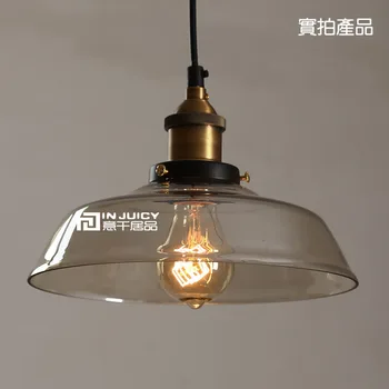 Vintage Loft Industriële Edison Plafond Glazen Lamp DropLight Hanger Bar Cafe E27