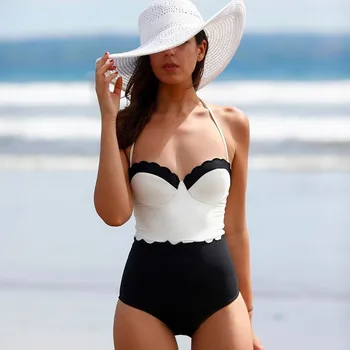 2016 Sexy Vrouwen 1 Stks Badpak Push Up Gevoerde Bikini Monokini Badmode Biquini Beachwear Badpak