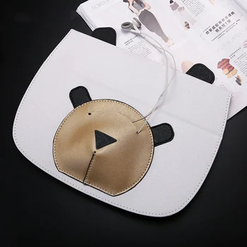 Voor ipad air ipad air 1 ipad 5 case pu leer anime cartoon tablet pc pad beschermende case cover met oortelefoon pocket