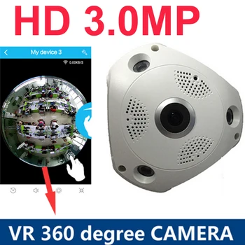 360 Graden Panorama Camera 3.0MP 1080 P Wifi HD Draadloze VR IP Camera CCTV Surveillance cam P2P VR CCTV wifi monitor