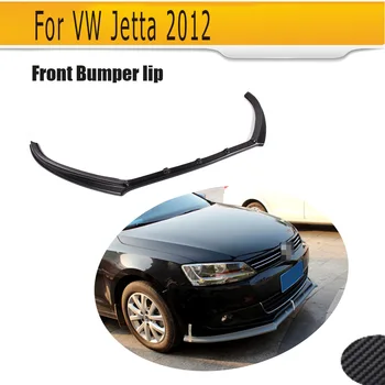 Voor Jetta carbon voorbumper lip spoiler Vw golf 6 jetta mk6 2011-2013 Black primer FRP Front lip