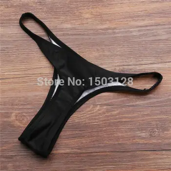 Nieuwe Zwarte Brazillian vrouwen t-back Thong G-string Bikini Bodem Sexy Thong Bottom Bikini Beach Zonnebaden Badmode