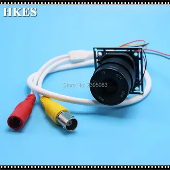 HKES 12 stks/partij Bewakingscamera 1200TV Video Camera Analoge Camera Module met 16mm Lens