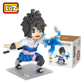 Loz uchiha sasuke naruto bouwstenen blokken actie speelgoed figuur brinquedos educativo juguetes kids speelgoed beeldje jouet enfant