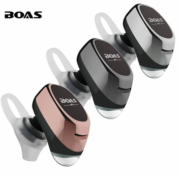 Boas bluetooth headset v4.1 stereo draadloze koptelefoon met microfoon draagbare oordopjes voor iphone 7 voor samsung voor smartphone