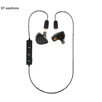 IZK nieuwste PZ UE6 Draadloze Bluetooth 4.1 oortelefoon met MMCX Kabel Ondersteuning Gebruik Voor SE846 se215 se535 voor sport blauw