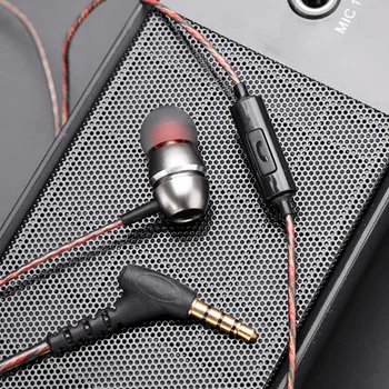 TWOM D01 Metalen Stereo Oortelefoon In Ear Headset met Microfoon voor Mobiele Telefoon Professionele HiFi Geluidsisolerende Oordopjes