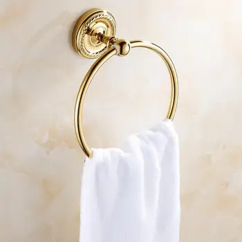 Messing gouden handdoek ring
