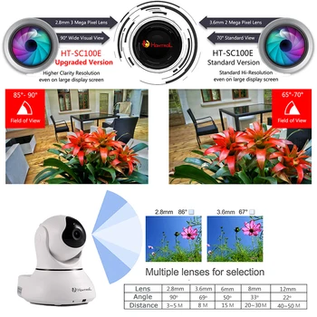 Robot IP Camera HD WIFI Babyfoon 2.8mm WDR CMOS Draadloze CCTV P2P Audio Beveiliging Cam Remote Monitoring Thuis IR Nachtzicht