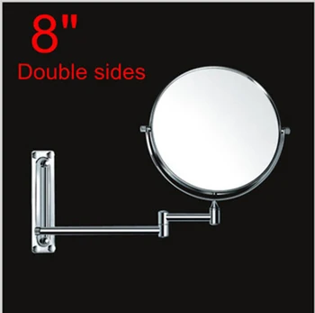 Hoge Kwaliteit 8 "Dual Make Spiegels 1:1 en 1:3 Vergrootglas Koper Cosmetische Badkamer Dubbelzijdige Wandmontage Bad Spiegel 1108