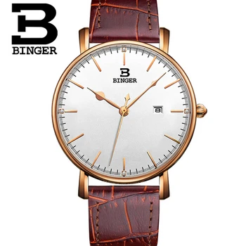 2017 nieuwe merk mannen mode binger horloges man luxe heren quartz horloge sport horloges zwitserland leger horloges