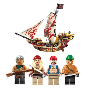 Kinderen bouwsteen set compatibel met pirates plunderer 3D 368 stks Bouw Baksteen Educatief Hobby Speelgoed voor Kids